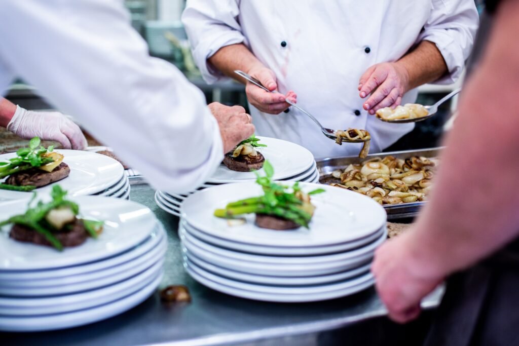 A seasonal Mendocino Chef course plated and ready to serve